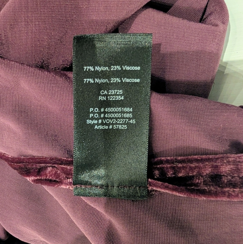 Aritzia Talula Velvet Fawkner Dolman Open Kimono Cardigan Burgundy XXS XS - Picture 9 of 11